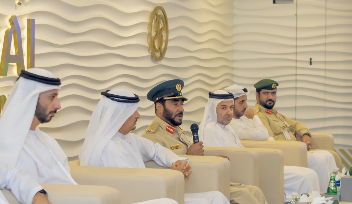 DubaiSC's tweet photo. Dubai Police and Dubai Sports Council organized the fifth Sports Stadiums’ Security Forum, held at the Dubai Sports Council headquarters, under the theme "Ensuring Sports Stadiums’ Security is a Shared Responsibility." https://t.co/UmIBc0FYpv