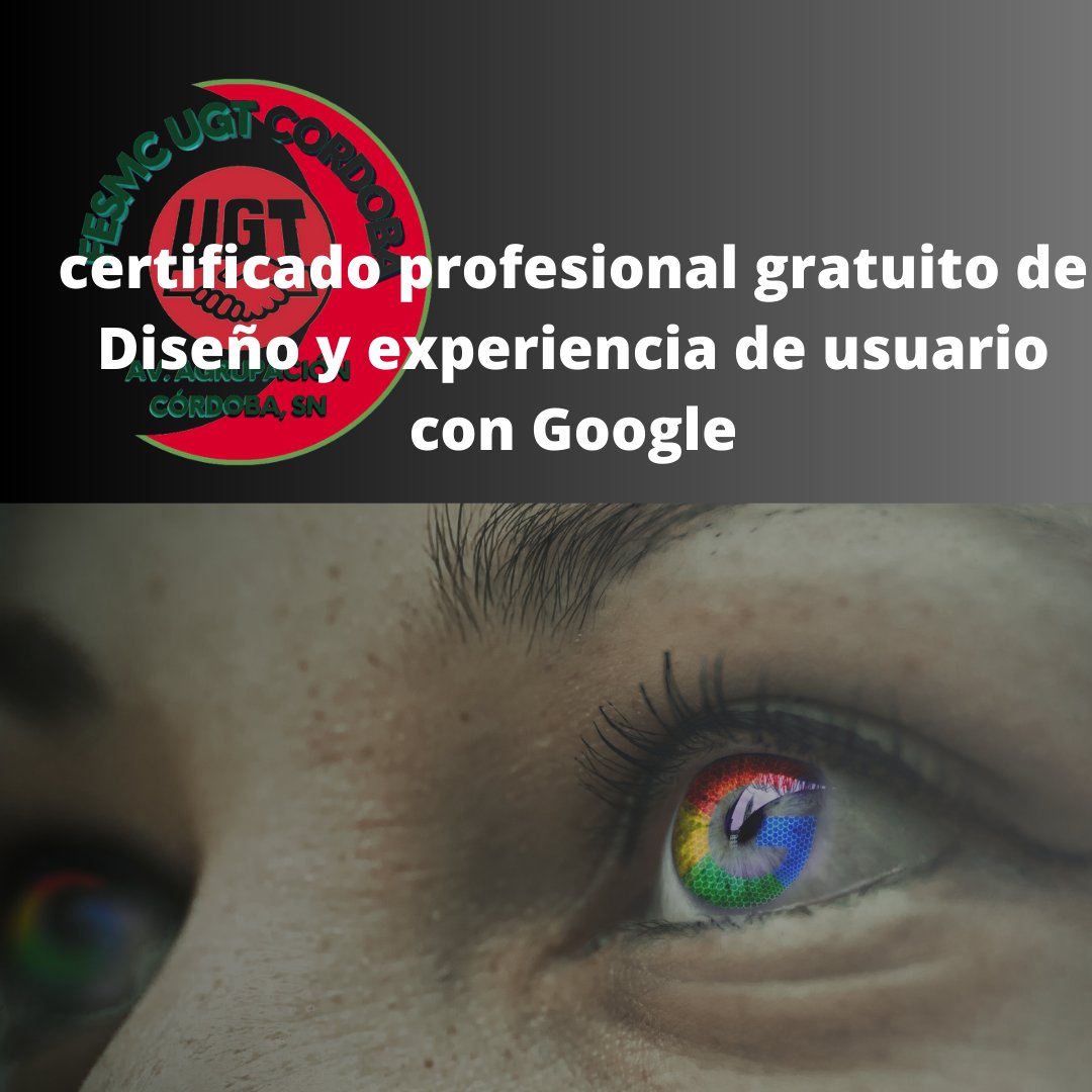 Certificado profesional gratuito
DISEÑO Y EXPERIENCIA DE USUARIO con
GoGoogle.esResidentes en España
-Más de 18 años
-Prioridad a desempleados y afectados por ERTE o ERE
nformación e inscripción

sepe.es/HomeSepe/que-e…