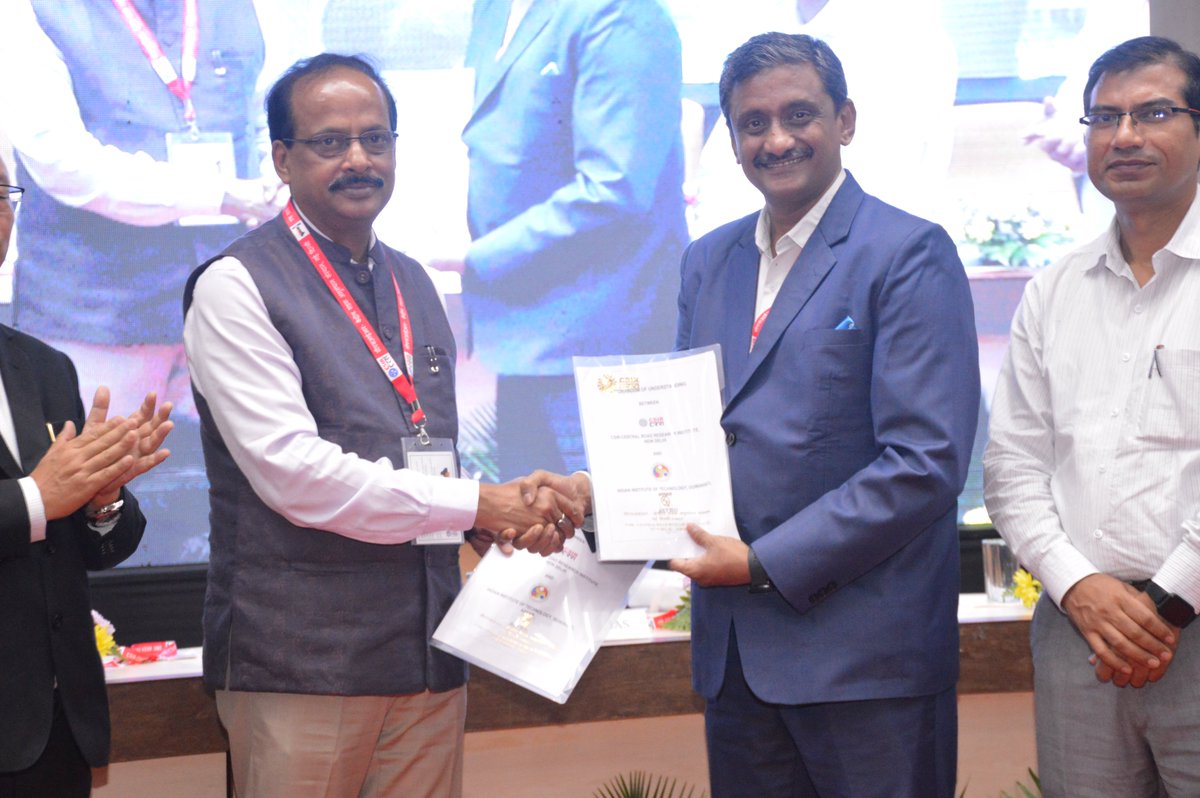 CSIRCRRI's tweet photo. The signing of the MoU on 7th & last day of #OneWeekOneLab in #Shillong between @IITGuwahati & CRRI opens doors to exciting collaborations & research opportunities in the field of transportation.
#OWOL #CSIR #CSIRInnovates #InnovativeTechnologies #RoadConstruction #IPConclave2023 https://t.co/zEakX19ogW