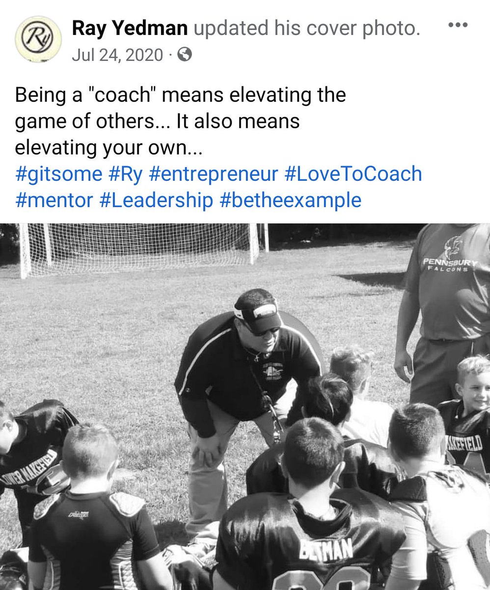 RayYedman's tweet photo. This didn't age well bc it's actually timeless... Be a coach or be coached. Either way, elevate your game. #gitsome #Ry #entrepreneur #coach #mentor https://t.co/wsvTsP4GH2
