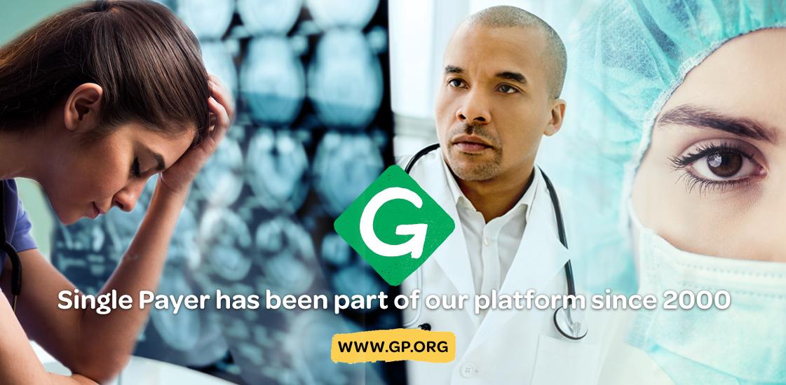 GreenPartyUS's tweet photo. No other national party is on record supporting #UniversalHealthcare. It's not complicated. They take corporate cash, we don't.
Watch the film Healing Us at the #GreenParty Annual National Meeting. Register here: https://t.co/8VmNd8c6DX https://t.co/3CVVM0zw4G