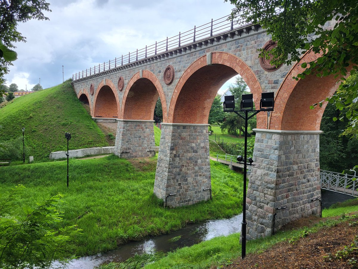 MarcinStanisz82's tweet image. Train bridge over Boruja #river #Kaszuby #Bytow