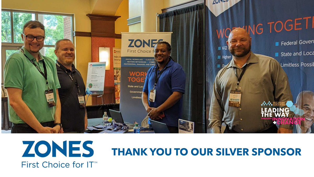 We extend our sincerest thanks for your generous contribution. Your commitment to advancing technology in our state is commendable and has a lasting impact on our community.

#wvstc2023
#zones