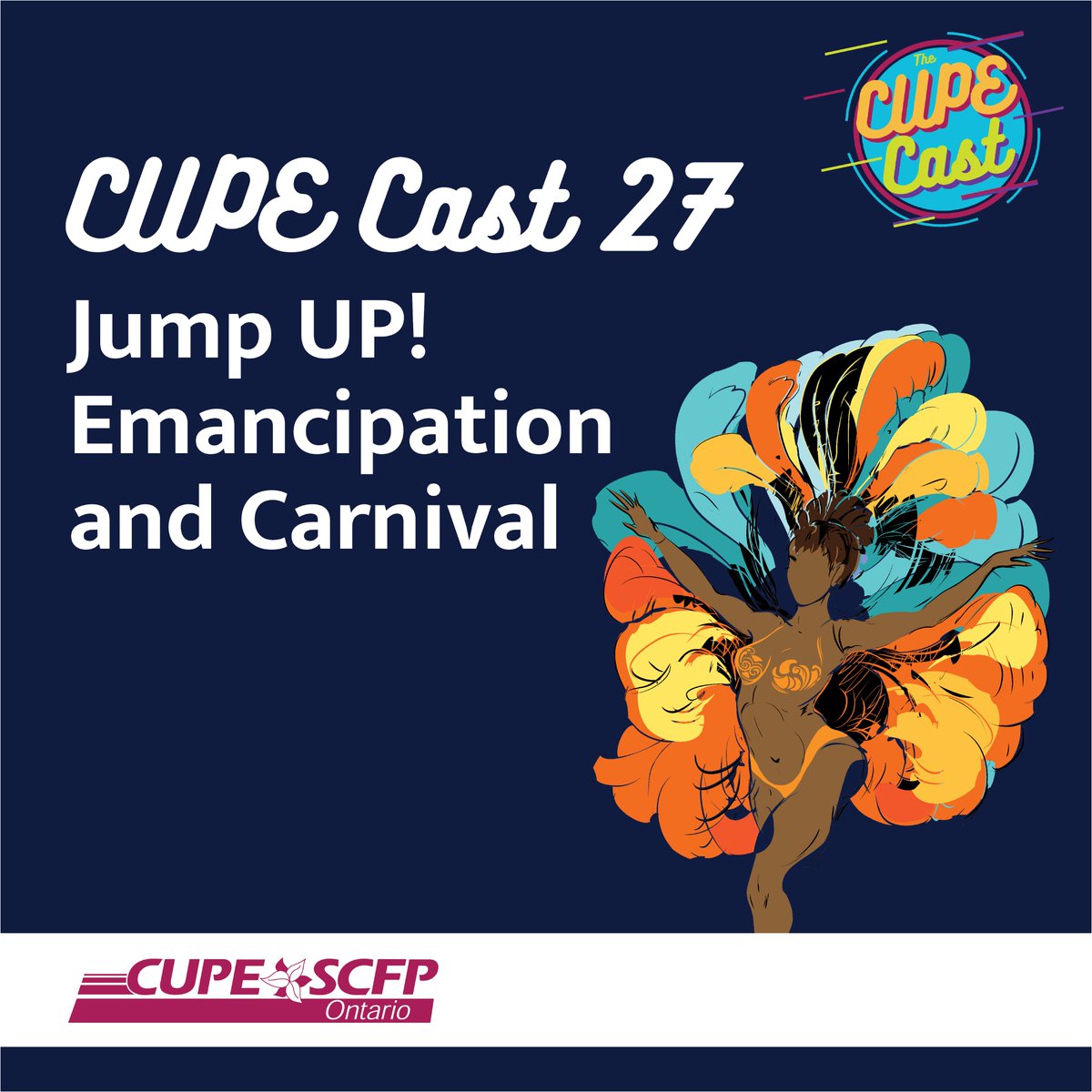 CUPEOntario's tweet photo. August 1 marks Emancipation Day — a day signifying the enactment of the Slave Abolition Act of 1833 and the abolishment of slavery across the British Empire. But what does it mean to observe Emancipation Day?
In this episode, the CUPE Cast hosts are joined by CUPE Ontario's Racial Justice Chair, Valerie Joseph, to discuss the origins of Emancipation Day and why it matters to reflect on the enslavement of African people and its impacts on Canada's past, present and future. From carnivals to underground train rides and everything in between, it's time for us to jump up, wave and take action!
Listen to the episode here: https://t.co/pWyJCR3XQv