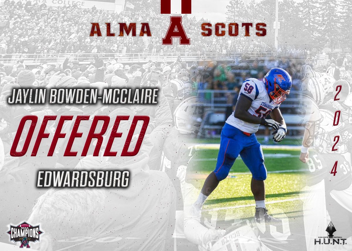 Apperceive to have received my third offer from ⁦<a href="/almacollege/">Alma College</a>⁩