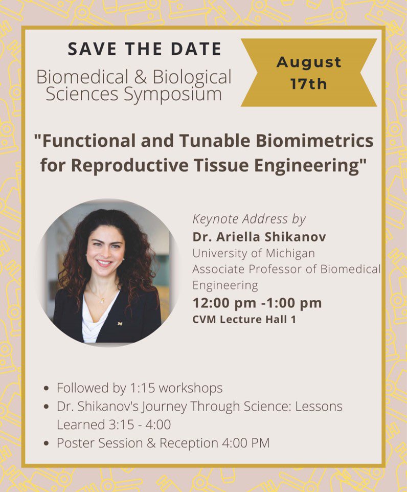 Join us for our annual BBS Symposium on August 17th under the theme of “Translating Science”. Register by August 8th here (bit.ly/23-bbs-symposi…). Sign up for a poster presentation or 3MT - winners will receive a travel grant!