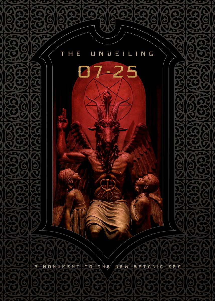 On 07/25/15, TST unveiled our Baphomet statue, signaling the beginning of the new Satanic era. We observe this milestone by celebrating religious plurality &amp; the shedding of archaic superstition on Unveiling Day.

Send Unveiling Day Donation card at tst.link/unveiling.day.… today!