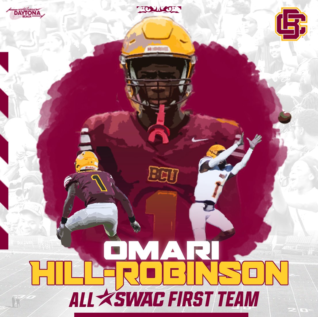 𝗔𝗟𝗥𝗘𝗔𝗗𝗬 𝗔𝗟𝗟-𝗦𝗪𝗔𝗖! Congratulations to Omari Hill-Robinson and Darnell Deas for being named to the All-SWAC First Team! #𝙇𝙚𝙩𝙨𝙂𝙤 | #𝙃𝙖𝙞𝙡𝙒𝙞𝙡𝙙𝙘𝙖𝙩𝙨 | #𝙋𝙧𝙚𝙮𝙏𝙤𝙜𝙚𝙩𝙝𝙚𝙧