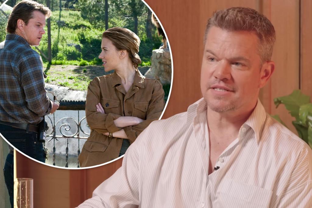 RT @nypost: Matt Damon says ‘it was hell’ kissing Scarlett Johansson https://t.co/KkwgethH3U https://t.co/c3q1lQZSeb