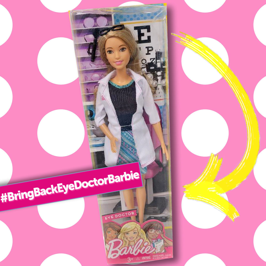 OptometricED's tweet image. @Mattel &amp;amp; @Barbiewe agree that #BarbieisEverything! Congrats for making her movie star dreams a reality! We miss it when @Barbie was a #DoctorofOptometry&amp;amp; would love to see her again join forces of America’s primary eye health &amp;amp; vision care providers. #BringBackEyeDoctorBarbie
