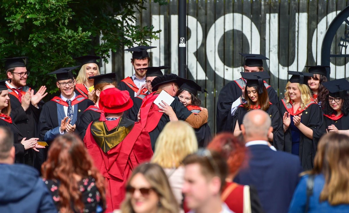 Congratulations to @rebeccapursell who won this year’s English Literature &amp; Creative Writing Award for Achievement, a prize given to a student who has not given up despite difficult circumstances 👏👏👏👏
(Photo courtesy of the Staffs Uni official photographer)