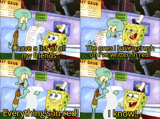 Anyone else got this feeling sometimes?

#ethicalnonmonogamy #polyamemery #polyamory #memes #relationshipadvice #polyampirates #polyamorymemes #polyamorousmemes #spongeXsquid