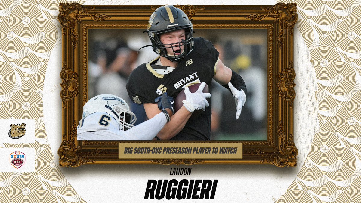 Hey now, 5️⃣ Landon Ruggieri has been named to the #BigSouthOVCFB Preseason 'Players to Watch' List. Ruggieri caught a program-record 65 passes for 986 yards and six touchdowns last fall. #ExpectToWin