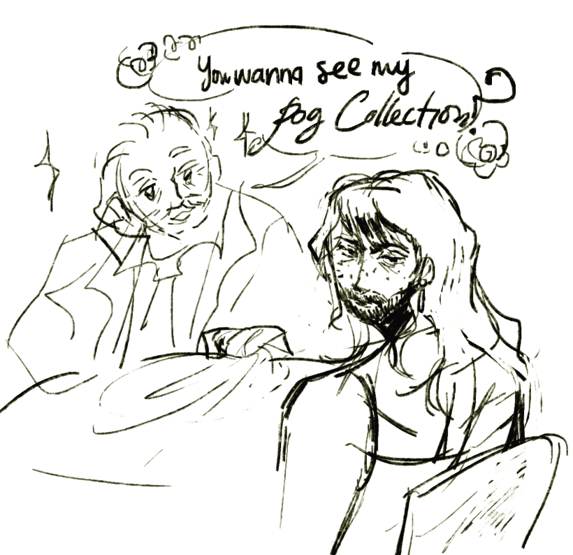 she's not impressed (they are gonna fuck later)