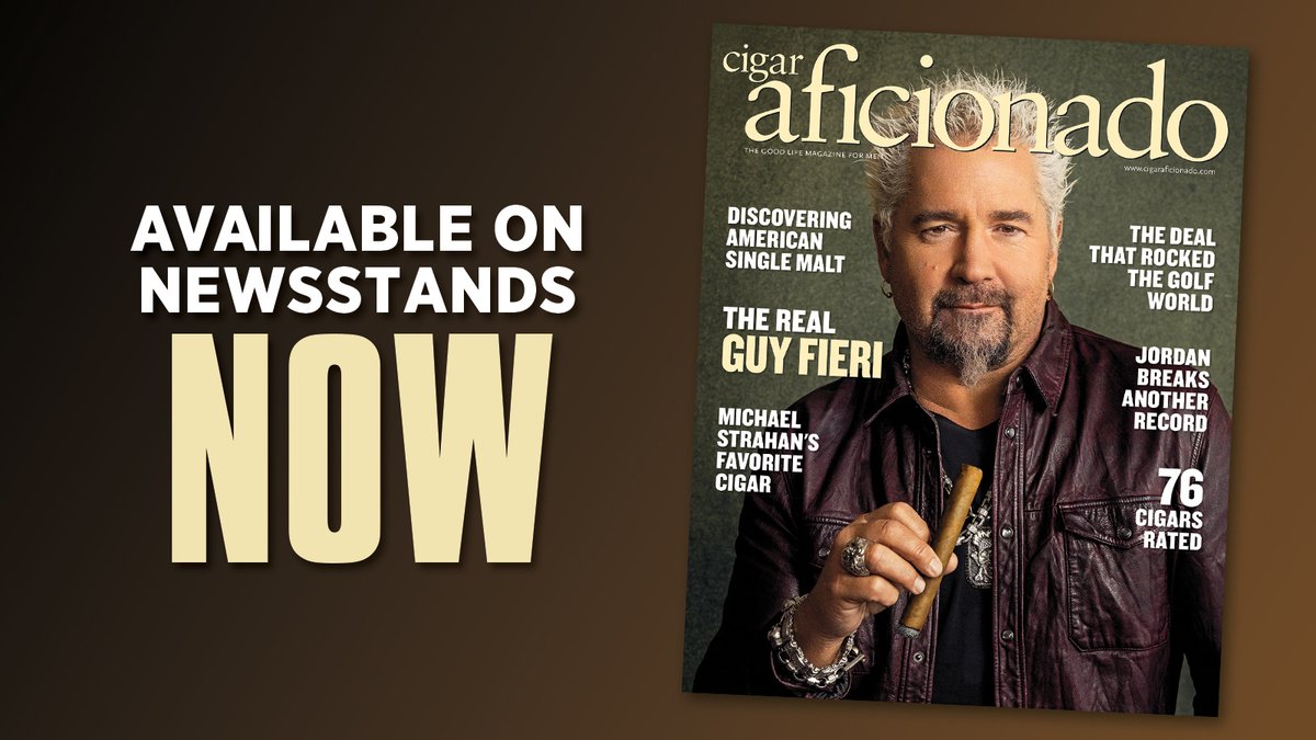 CigarAficMag's tweet image. Our newest issue features a cover story on America's most popular television chef, Guy Fieri, who's also quickly making a name for himself in the cigar business.⁠You can find our newest issue on newsstands today. bit.ly/43BqZWB #cigaraficionado #guyfieri 
⁠