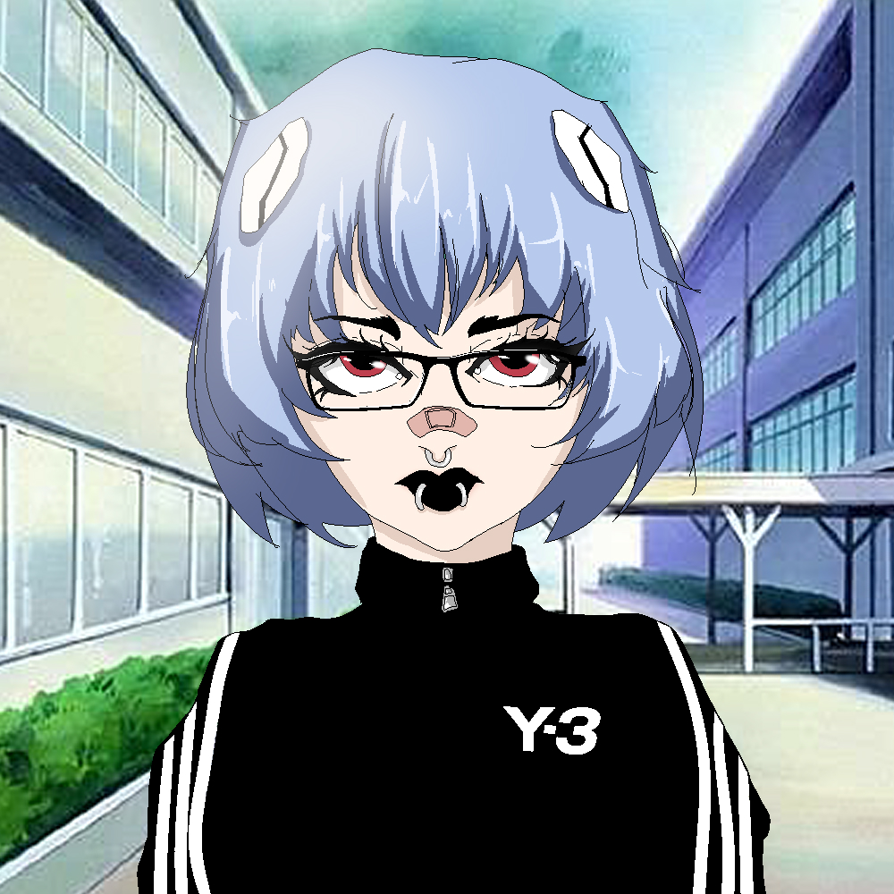 gothic Rei y-3, why not

#Evangelion #Rei_Ayanami #Rei #Oekaki #Weirdcore #visualnovel #Fendom #yohjiyamamoto #adidasOriginals #pixelart