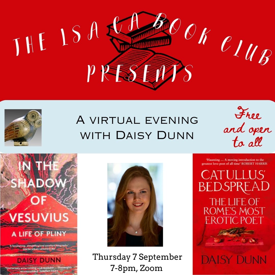 Revealing our 10th Anniversary programme! Event #1: 7 Sept 7pm A Virtual Evening with @DaisyfDunn Free to attend and all very welcome. DM for link Why not have a read of 'Catullus' Bedspread' or 'A Life of Pliny' as Daisy would love to answer your questions! #classics #bookclub