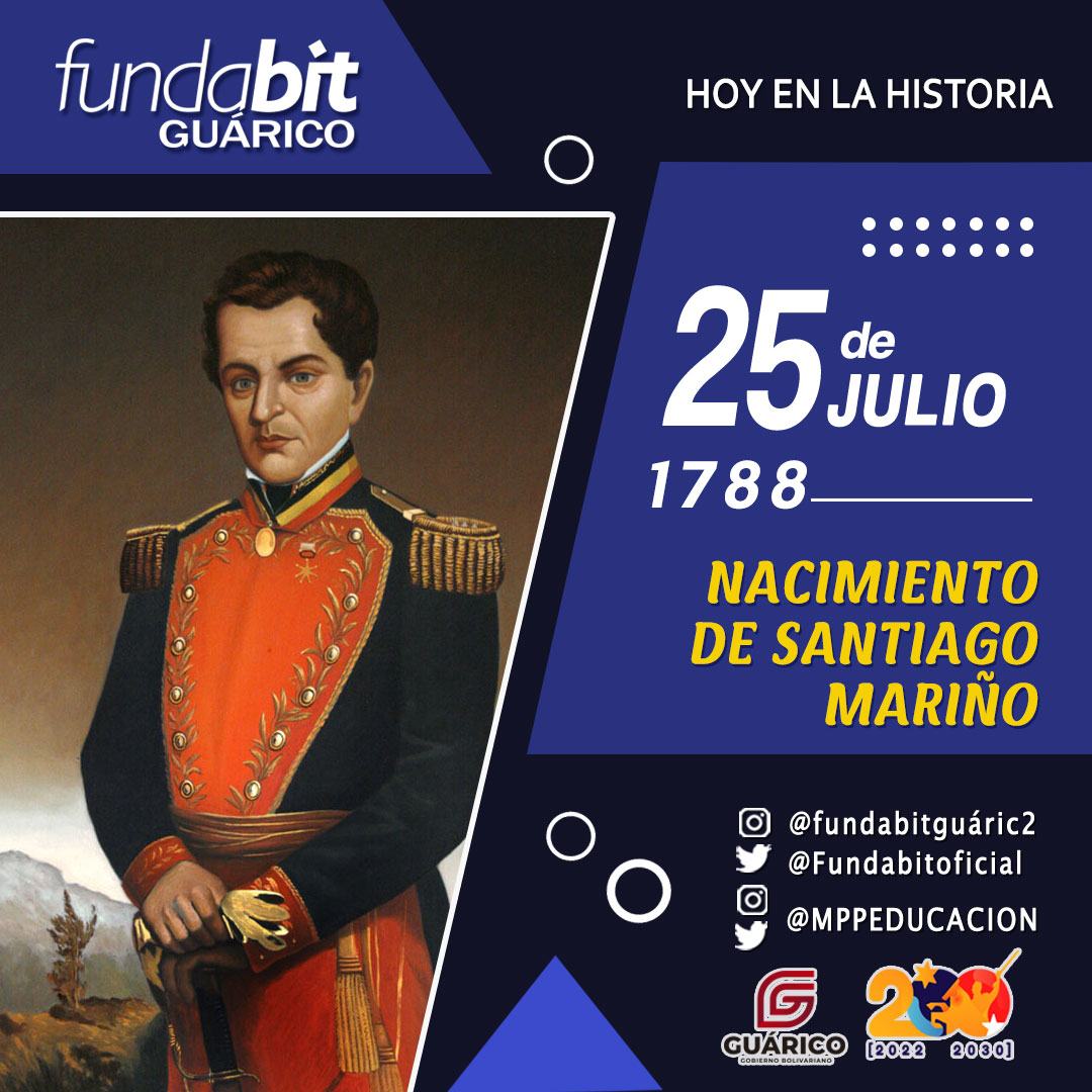 fundabitguaric2's tweet photo. Hace 235 años del nacimiento de Santiago Mariño Carige. Gral en Jefe del Ejército de Venezuela 🇻🇪. El fiel trabajo de este Prócer propició diversas victorias y gestas de la independencia siendo reconocidas por su relevancia por el Libertador  #LuchaAntiimperialista @NicolasMaduro https://t.co/SuViD3Fwdo