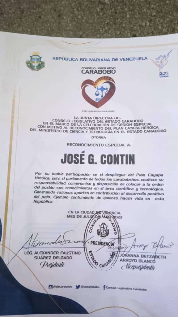 Invest_vzlaofic's tweet photo. La Junta Directiva del Instituto Venezolano para La Seguridad y Transporte @Invest_vzlaofic  #Felicita al Instructor Certificado, José Contin por recibir este reconocimiento de parte del @CLECarabobo ....
@BTT_Carabobo @oficial_intt @ANRO2011 @contin_h @ivanburiak @OMAR_ARC2200 https://t.co/6VM3pEQsiF