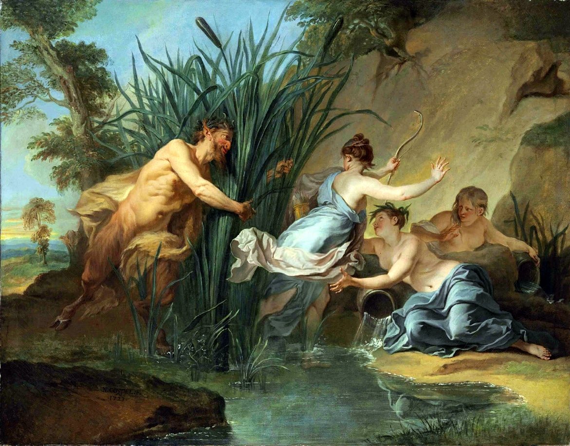un__ORIGINAL__'s tweet photo. ASAP could be inspired by the Greek mythology story of Pan and Syrinx

Pan = bunnies 
Syrinx and her sisters = NewJeans https://t.co/tL7JSnUH50