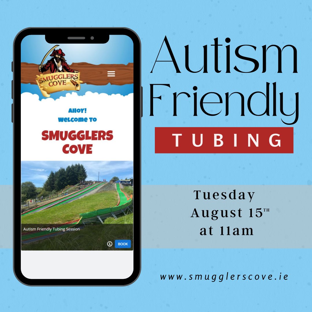 Smugglers Cove Rosscarbery (@smugglerscoveie) on Twitter photo Due to the incredible positive response to our first Autism Friendly tubing session, we are delighted to announce an additional session on August 15th <a href="/11am/">11 am in morning</a>. Booking advised as spaces are limited #smugglerscove #rosscarbery #autismfriendly #tubing #wildatlanticway #cork Due to the incredible positive response to our first Autism Friendly tubing session, we are delighted to announce an additional session on August 15th <a href="/11am/">11 am in morning</a>. Booking advised as spaces are limited #smugglerscove #rosscarbery #autismfriendly #tubing #wildatlanticway #cork