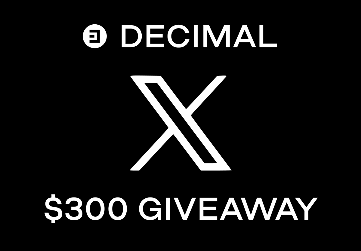 DecimalChain's tweet photo. 📣 Join the $300 Decimal giveaway!

What you need to do:

1. Follow @DecimalChain✅
2. Drop your $DEL address and tag 3 friends✅
3. Check your wallets in 24 hours✅

All the best to EVERYONE!✨ https://t.co/hzfu4yaUAd
