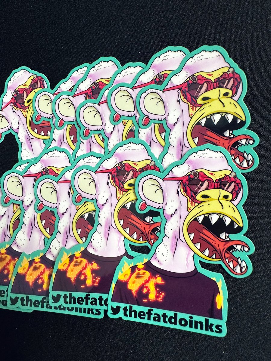 Thank you to <a href="/thefatdoinks/">FatDoinks.eth</a> for the continued support!! 

Here are some stickers with his twitter and QR codes 💕😍