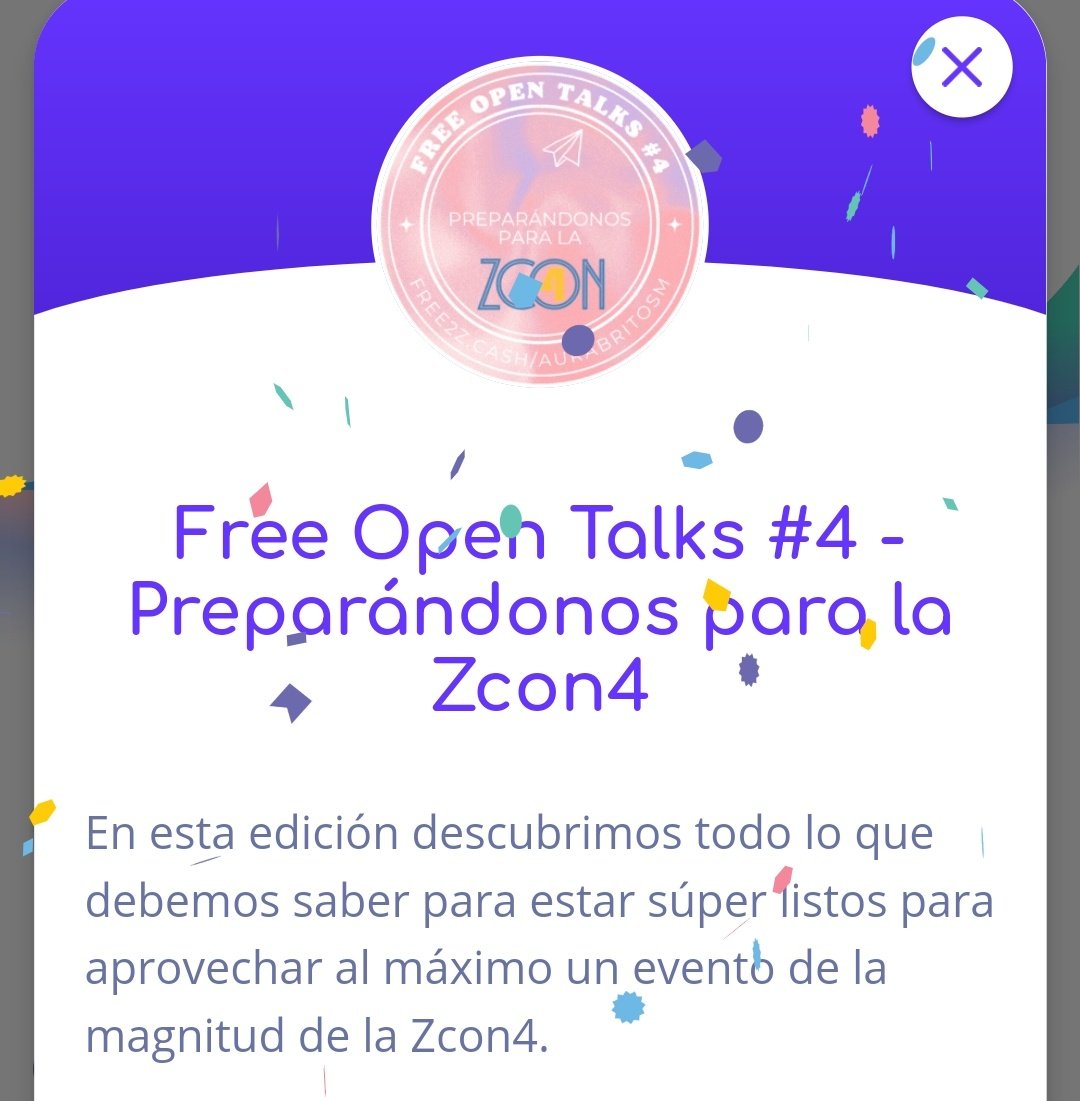 SoyAuraBrito's tweet photo. Gracias a todos los que se unieron a la #FreeOpenTalks de anoche en @free2zcash.
¡Nos vemos en la #Zcon4! https://t.co/s4cQYpcccv