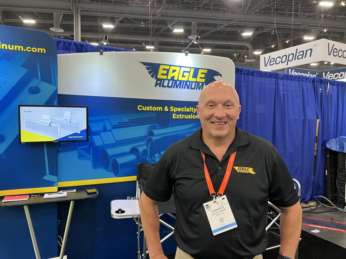 EagleAluminum's tweet image. It's Day 1 of @AWFSFair, and we're buzzing with excitement! 🛠️

If you're at the show, don't miss the chance to swing by Eagle Aluminum's booth 2912! 🔍 Our team is thrilled to meet you!

#AWFSFair #AWFSFair23  #AWFS