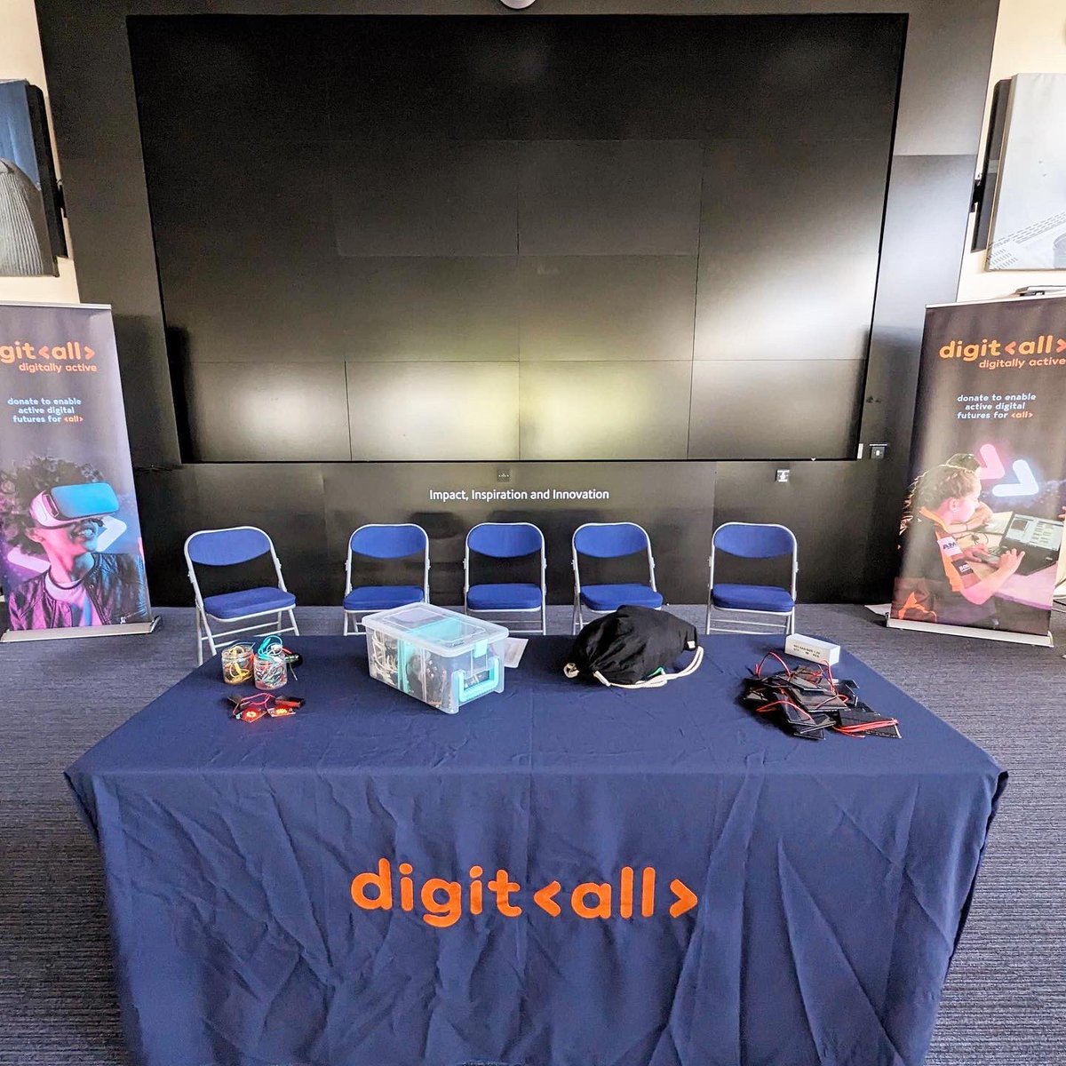 We are all set up and ready for our annual Reach For The Stars Summer School commencing tomorrow 🚀 

We can't wait for our budding astronauts to join us 🧑‍🚀

#MicrobitAdventures #Microbits #KidsWhoCode #CodingSummerSchool #DigitallSummerSchool