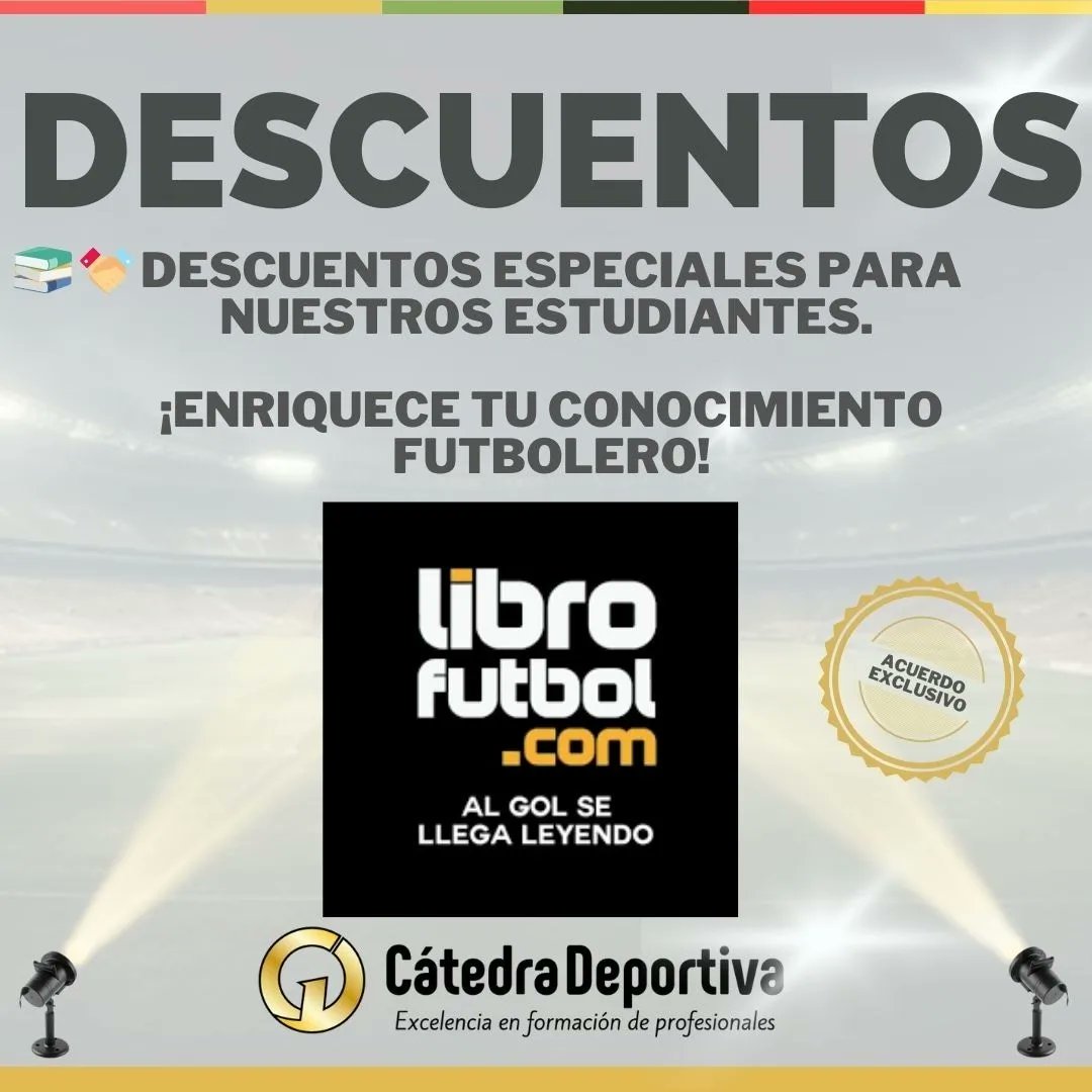 Cátedra Deportiva (@catedeportiva) on Twitter photo 🔥 ¡Emocionante noticia! 📚 Nos complace anunciar que hemos cerrado un acuerdo exclusivo con la prestigiosa editorial "librofútbol.com" 🤝
📖 Ahora, nuestros estudiantes podrán acceder a importantes descuentos 📚⚽️
¡Aprovecha esta oportunidad!📚🎓
<a href="/LIBRO_FUTBOL/">LIBROFUTBOL.com</a> ⚽️🎓💯 🔥 ¡Emocionante noticia! 📚 Nos complace anunciar que hemos cerrado un acuerdo exclusivo con la prestigiosa editorial "librofútbol.com" 🤝
📖 Ahora, nuestros estudiantes podrán acceder a importantes descuentos 📚⚽️
¡Aprovecha esta oportunidad!📚🎓
<a href="/LIBRO_FUTBOL/">LIBROFUTBOL.com</a> ⚽️🎓💯