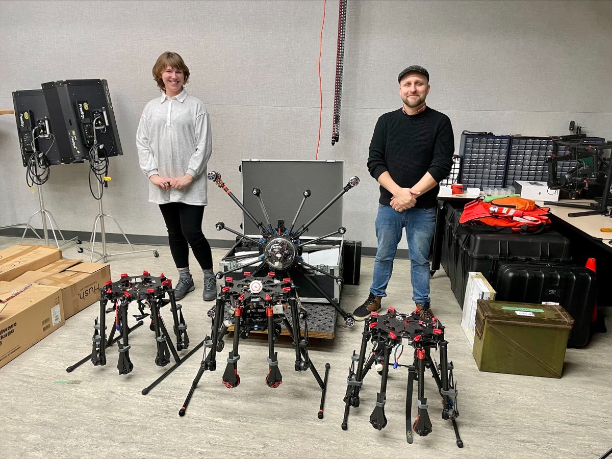 BCITFoundation's tweet photo. Thank you to @Rareborne for its donation of remotely piloted aircraft systems technology. Valued at more than $14K, the gift includes diverse drone technology and equipment. This will soon be used by the BCIT Remote Piloted Aircraft Systems Hub. 

@bcit  #BCITProud #INSPIRE https://t.co/hpka1V4PD7