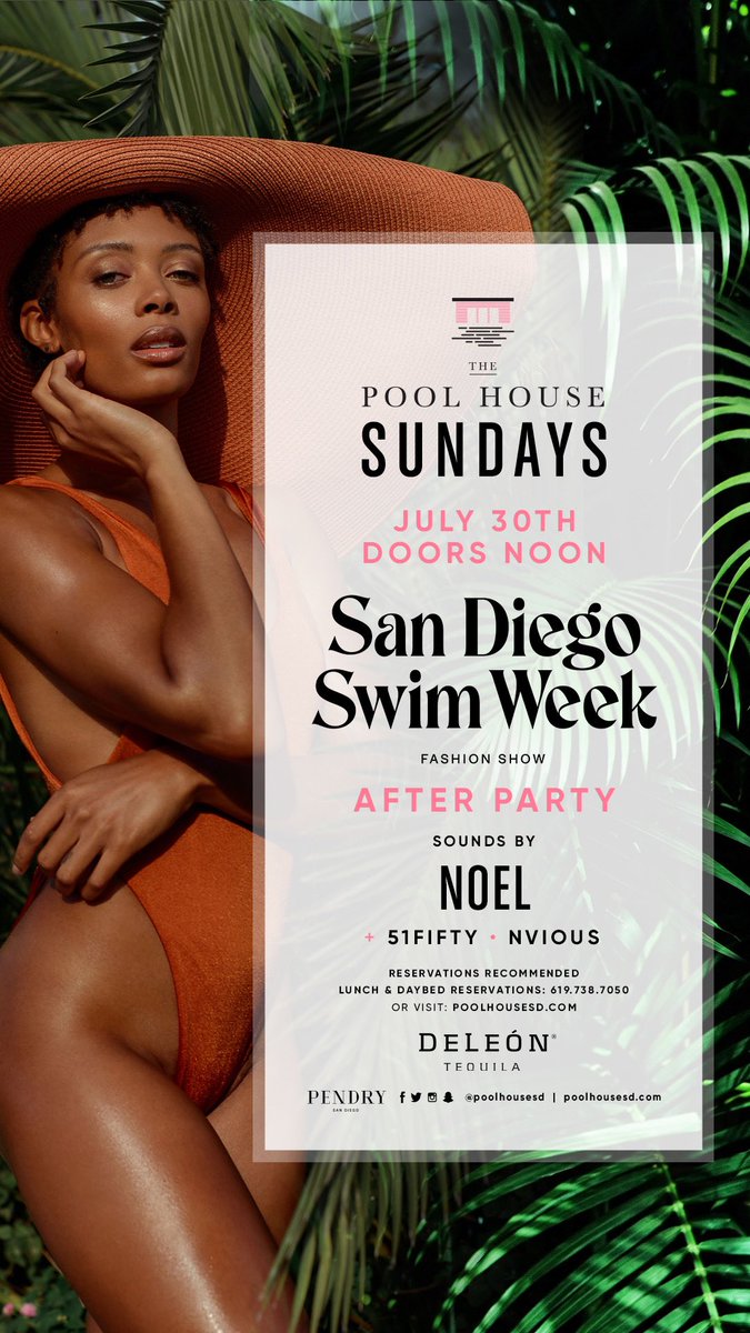 7/27:
Resident Mixer where we will be hosting downtowns local high rise &amp; mid rise residents!
7/28: DJ Shift
Voted “Best main-room DJ” in Vegas DJ 
7/29: DJ Lucky Lou
<a href="/djluckylou/">djluckylou</a> has garnished the reputation as "TodHottest DJ"
7/30:
SD Swim Week After-Party at Pool House 12-6pm