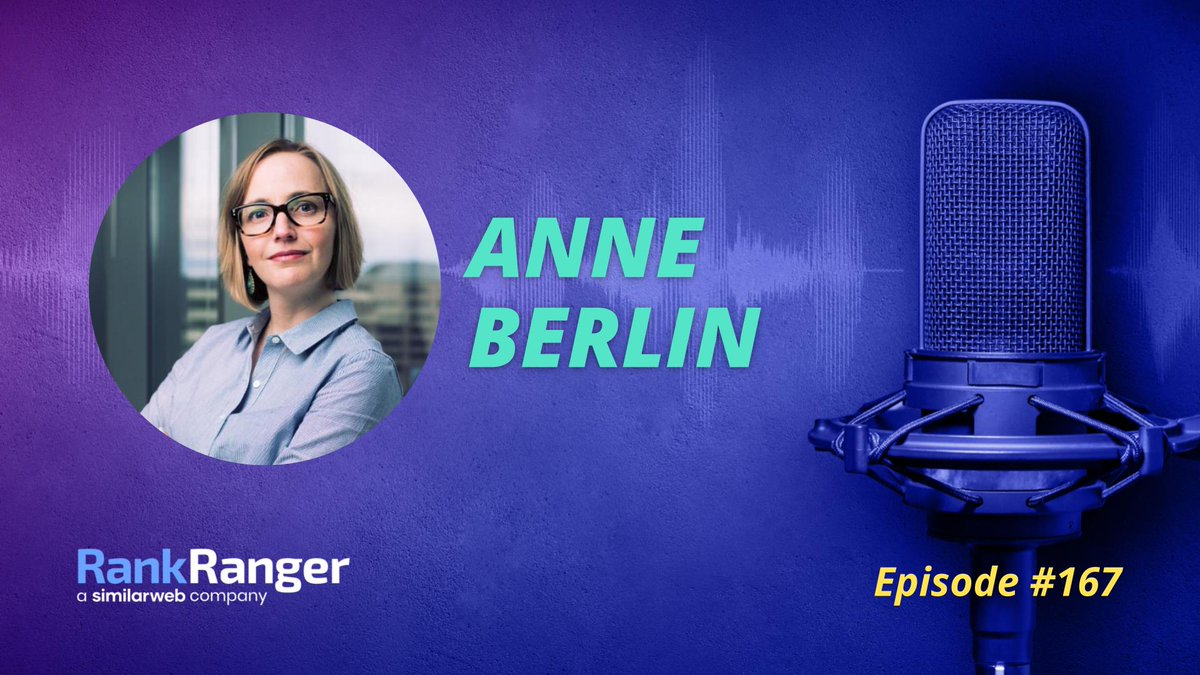 Episode #167 of the podcast is live!

In this episode, Anne Berlin of <a href="/lumarhq/">Lumar (formerly Deepcrawl)</a> shares how to advance your career as an in-house #SEO.

Check it out here 👇

Rank Ranger: bit.ly/44YudV1
SoundCloud: bit.ly/43VAG2l
Spotify: spoti.fi/450cigJ

#SEOtips