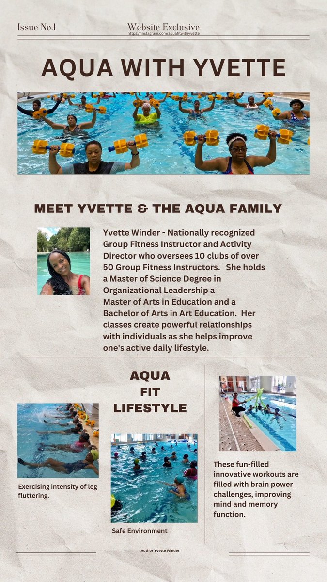 Aqua with Yvette 
#aquafitwithyvette