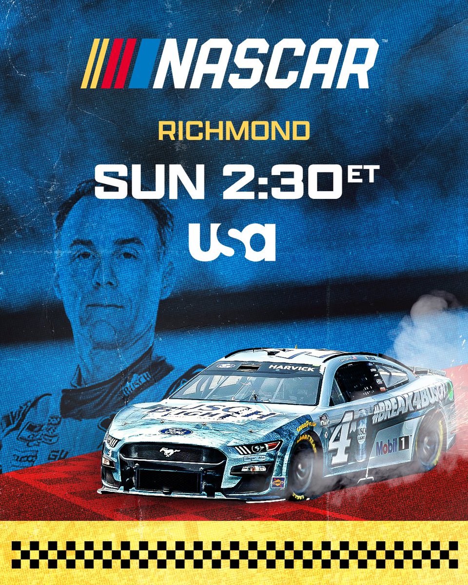RT @NASCARonNBC: RETWEET if you’ll be watching @NASCAR this Sunday!

@RichmondRaceway | 2:30 ET | @USANetwork https://t.co/CO6UEqYgOL