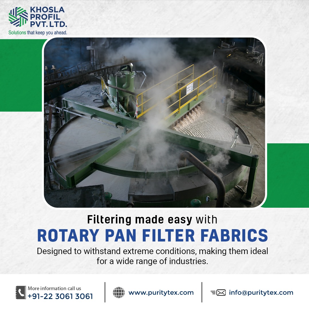 khoslaprofil's tweet image. Experience filtration excellence with our Rotary Pan Filter Fabrics! 
Our advanced technology guarantees maximum separation and minimal hassle. Simplify your filtration process with us today! #rotarypanfilterfabrics #filtration #filtrationprocess  #filterationfabric