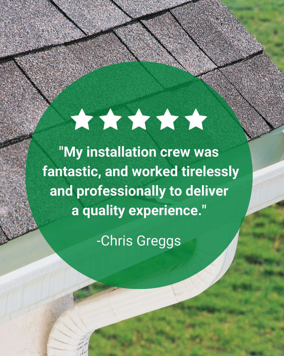 Thanks for the awesome review, Chris! It's customers like you that make our job a pleasure, and we thank you for putting your trust in us! 🙌 #TestimonialTuesday #HappyCustomers #LeafFilterTestimonial
