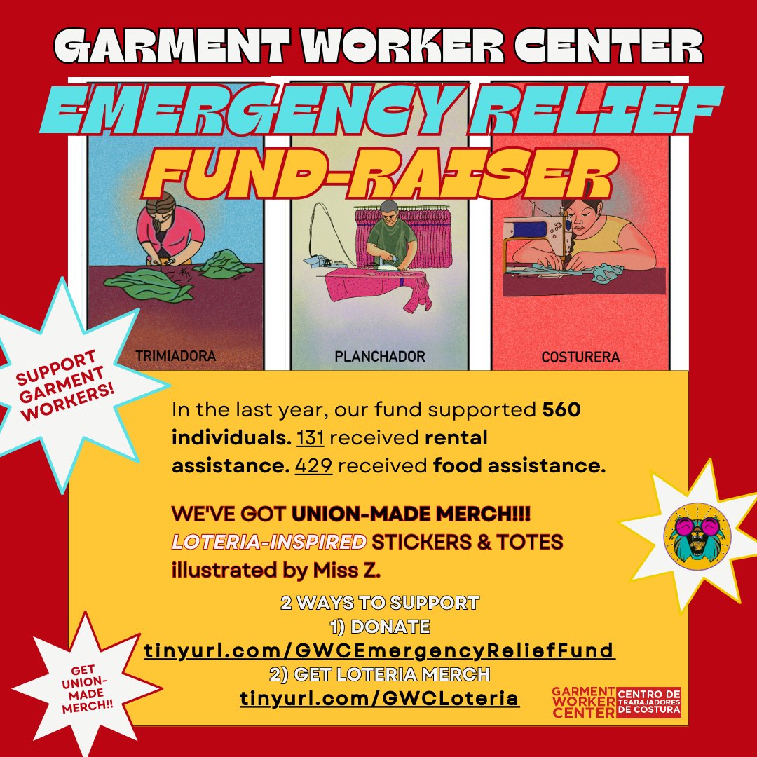 Today the Garment Worker Center is launching our Emergency Fund-raiser for Summer 2023. Our goal is to raise $15,000 for our emergency relief fund to support workers as the swelling cost of living takes its toll on our members.