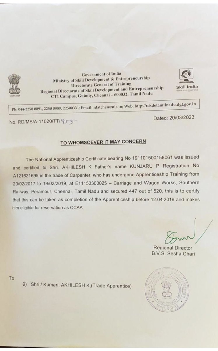 taranpanjhu's tweet photo. 109 Batch CCAAs are trained in railway establishment. They now panelized by RRC in CEN RRC 01/2019. Plz justice for 109 Batch CCAAs in recruitment.
#109BATCH
@RailMinIndia
@AshwiniVaishnaw
@ShivaGopalMish1
@IR_CRB
@narendramodi https://t.co/Rltzjxcis6