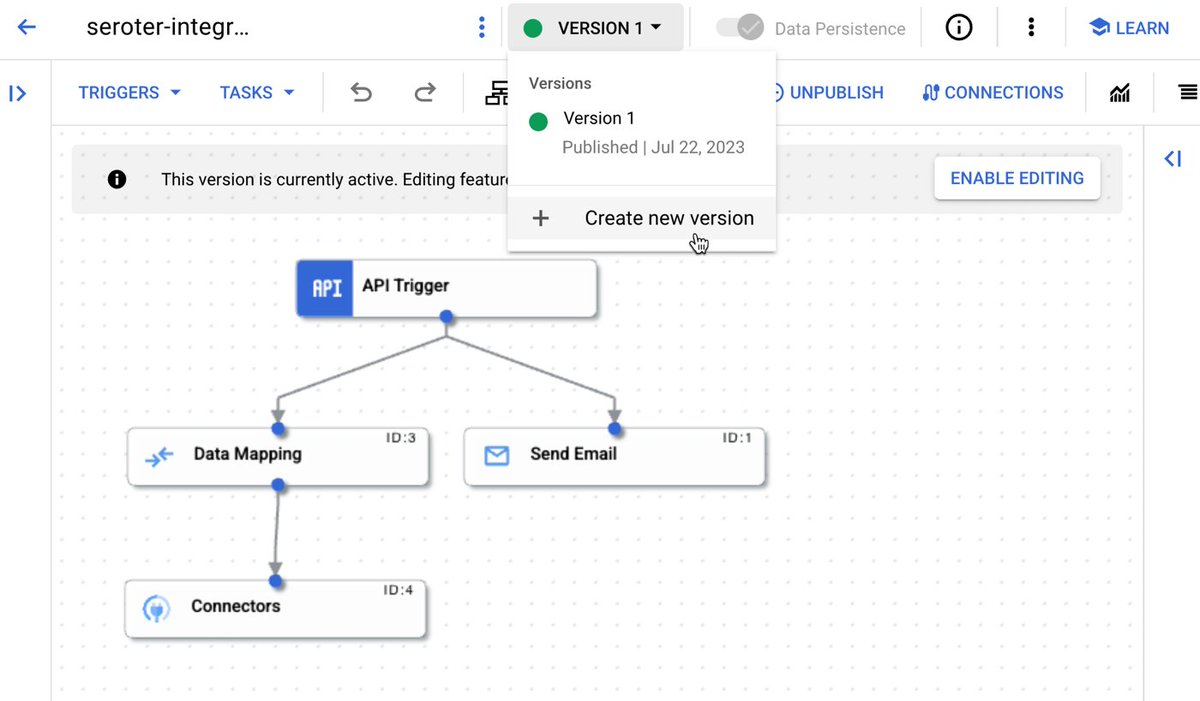 [blog] There’s a new cloud-based integration platform available. Here are eight things I like (and two I don't) about <a href="/googlecloud/">Google Cloud</a> Application Integration. seroter.com/2023/07/25/the… &lt; I took this new product for a spin