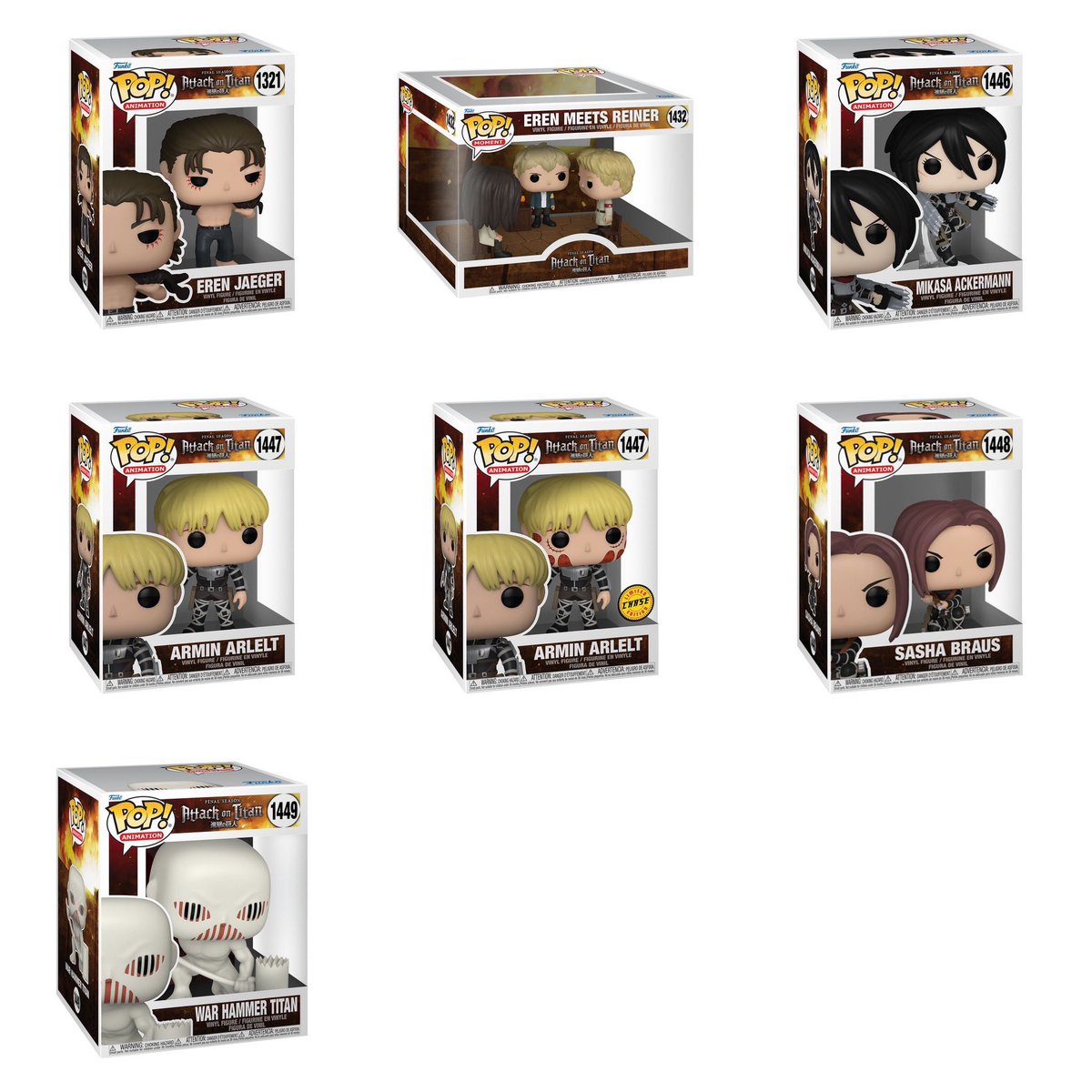 FunkoPopHunters's tweet photo. A sneak peek at the new Attack on Titan wave! #funko #attackintitan #funkopop #anime #popvinyl 

📷 @DisTrackers https://t.co/0901sDuHmw