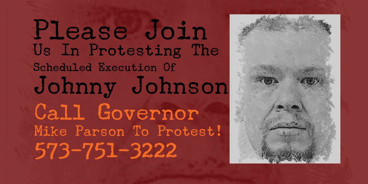 #JohnnyJohnson, scheduled to be executed on August 1, believes Satan is using Missouri to kill him and end the world. He shouldn't be eligible for execution! Pls call/tweet @GovParsonMO urge him to halt the execution. Mental illness is not a crime. @aclu_mo