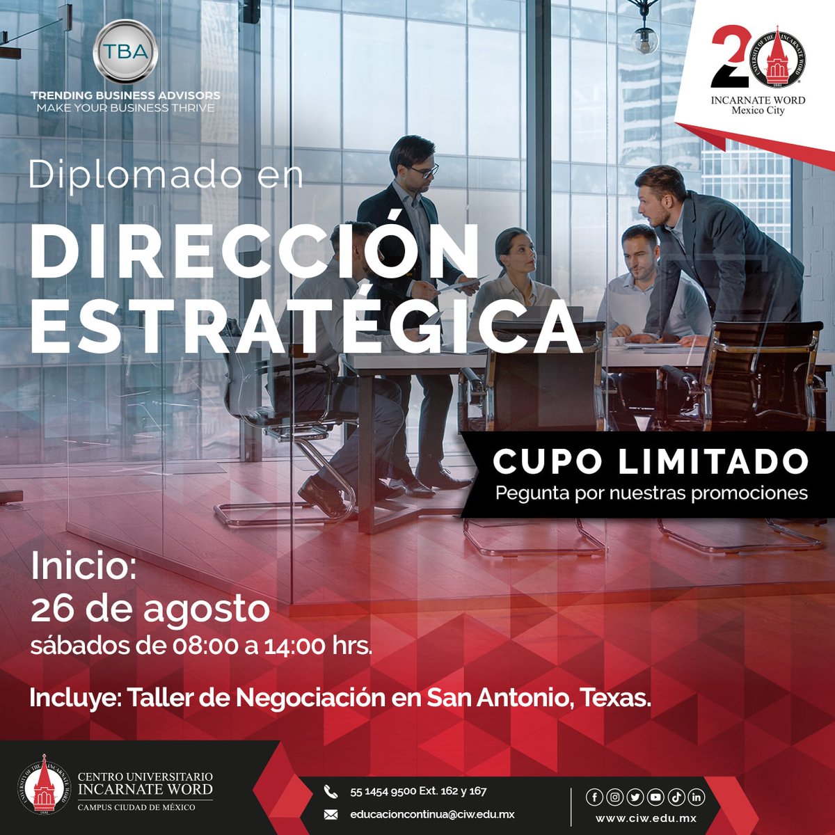 ExtensionCIW's tweet photo. 📚 Sumérgete en el mundo de la toma de decisiones estratégicas y aprende a analizar el entorno empresarial. 💼💡

￼ INFORMES: extensionuniversitaria@ciw.edu.mx

#DirecciónEstratégica #Diplomado #Liderazgo #ÉxitoEmpresarial https://t.co/icsonjVD4v
