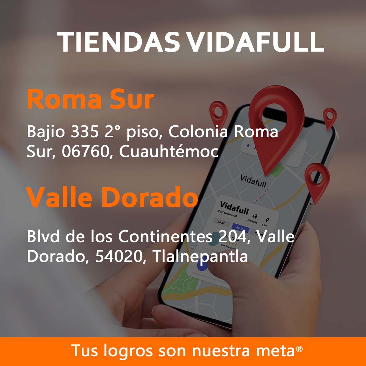 vidafullmx's tweet photo. ¡Visita nuestras tiendas!
🏢 Roma Sur
📍 Dirección: Bajio 335 2° piso, Colonia Roma Sur, 06760, Cuauhtémoc

🏞️ Valle Dorado 
📍 Dirección: Blvd de los Continentes 204, Valle Dorado, 54020, Tlalnepantla

⏰ Horario:  Lunes a viernes de 10 a 19 hr, sábado de 12 a 16 hr. https://t.co/qeFq1uOyFw