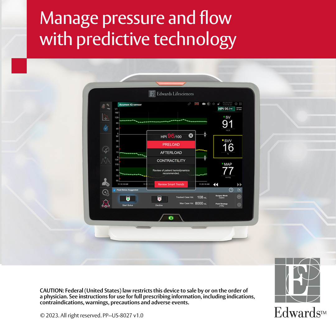 edwards_care's tweet photo. Harness the power of machine learning with Acumen software suite; intelligent decision support that predicts hemodynamic instability and helps you optimize fluid administration. Discover more: https://t.co/QHfV6l6Jli https://t.co/qw56D5jc2v