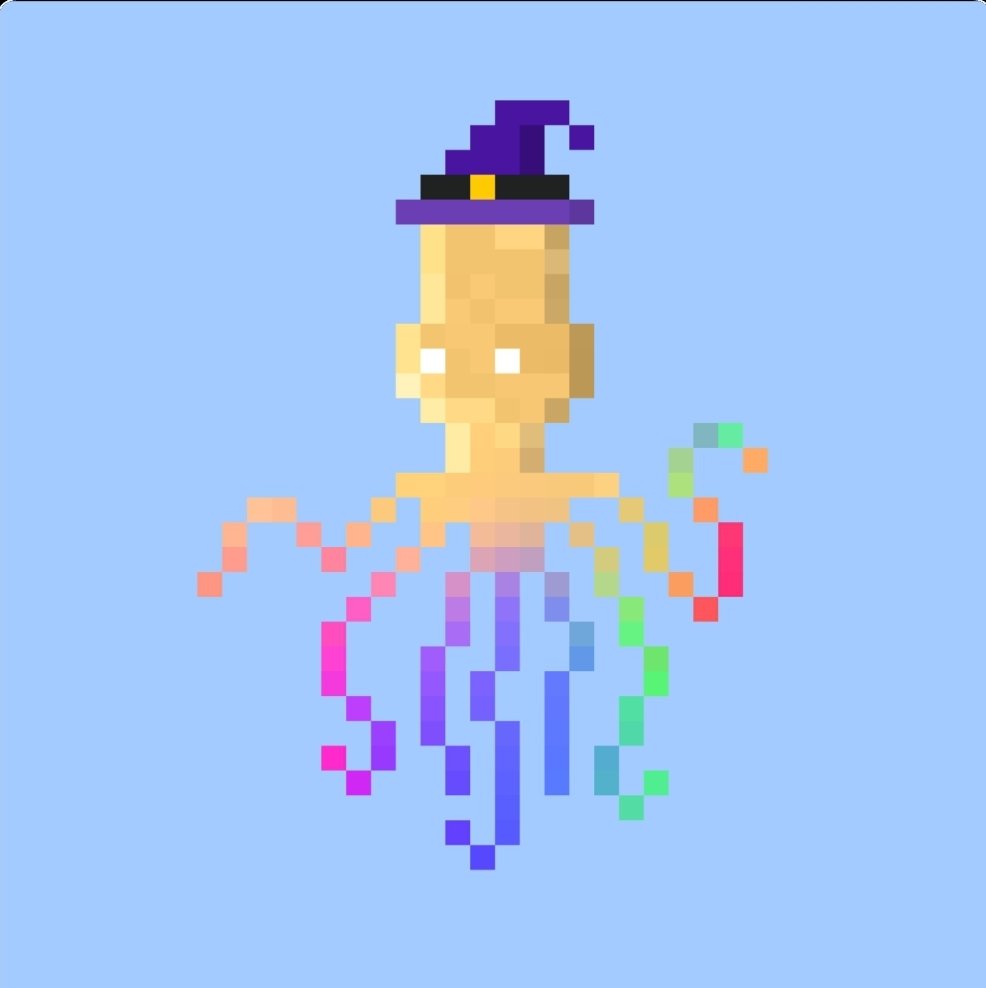 Today's Kujiran OTD is #1721, this colorful kraken with an overall rarity of 746. It boasts the rainbow drip body (0.34% rarity) &amp; the witch hat (1.37%) for 10K $STARS. @KUJIRANSNFT
$Kuji
stargaze.zone/marketplace/st…