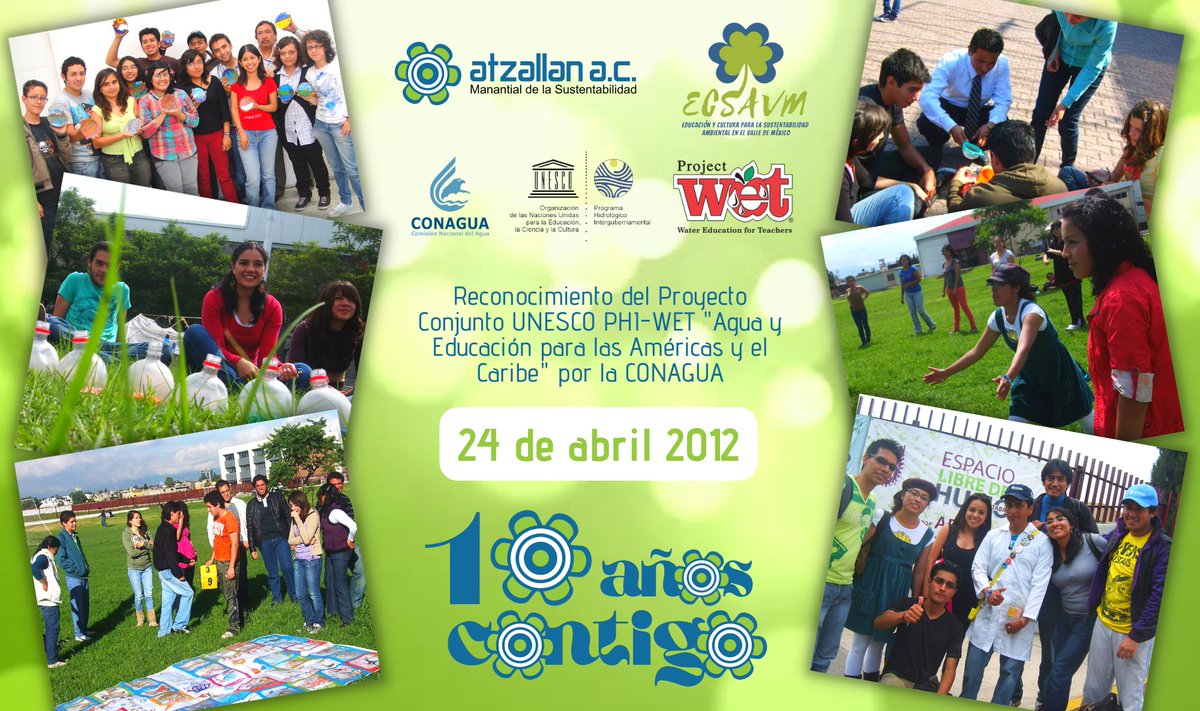 Atzallan's tweet photo. En abril del 2012 recibimos nuestro primer #Reconocimiento por la CONAGUA por el mayor número de talleres realizados y personal capacitado en #CulturaDelAgua.
#10AñosContigo #TAFCA #ECSAVM #AtzallanMeInspira 🐸💦🏡🌎🌱💧
🌐🍃 Consulta en: https://t.co/3G6sgVfBWS https://t.co/DG6cpo6dHA