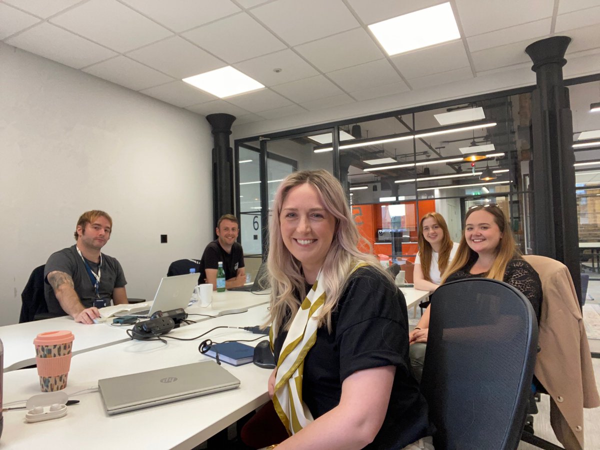 Lisa__Wardlaw's tweet photo. 👋🏻 First day back after a weeks annual leave, lovely to be back with the team. 

🔹Today we worked from @BarclaysUK Eagle Labs, as part of our team tour of visiting awesome organisations supporting #entrepreneurship in Scotland. @eagle_labs 

#bridge2business #ecosystembuilding https://t.co/BwVEukb7LA