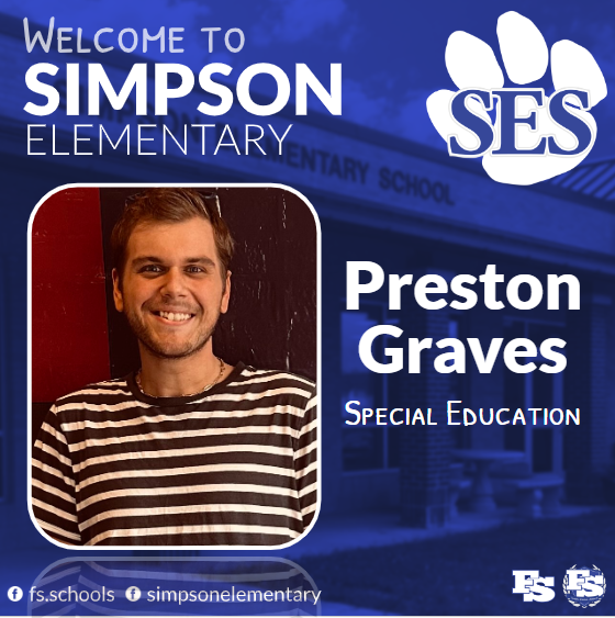 mbarnum7's tweet photo. I'm looking forward to the impact our newest WILDCATS will have this year! Congratulations to Mr. Preston Graves &amp; Ms. Alex Becker! #SES https://t.co/39PXGkO7lF
